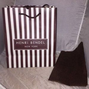 Henri Bendel medium gift shop bag tissue paper new